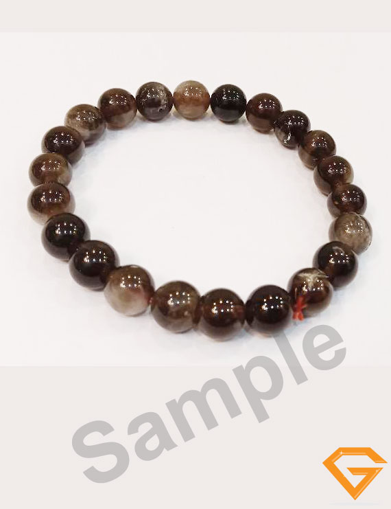 Natural Smoky Quartz Stone Bracelet 8 mm